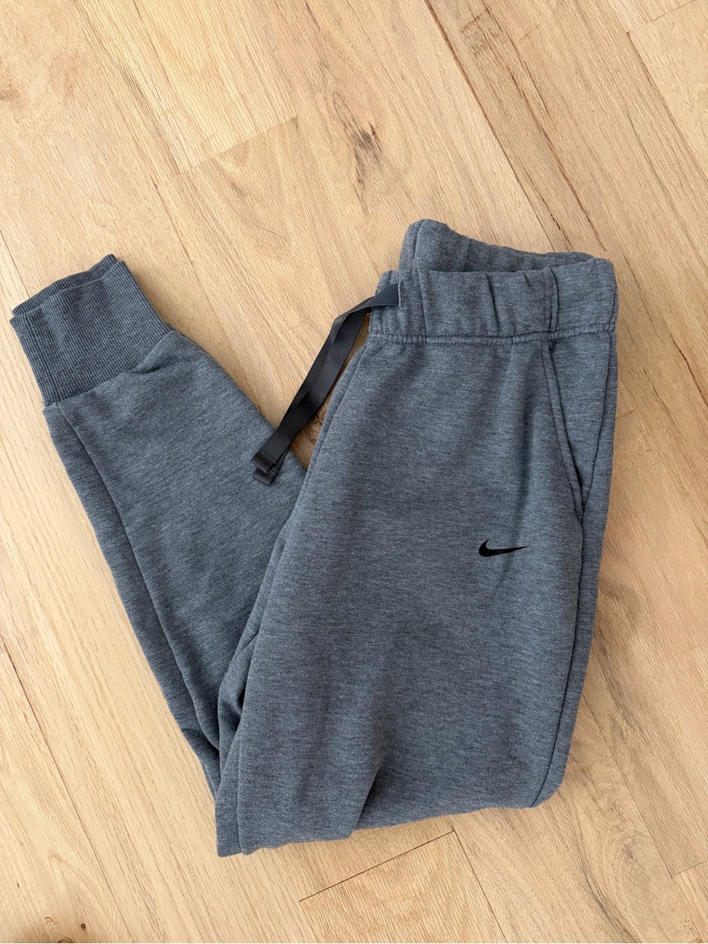 Nike Dri Fit Grey Fleece Jogger Pants